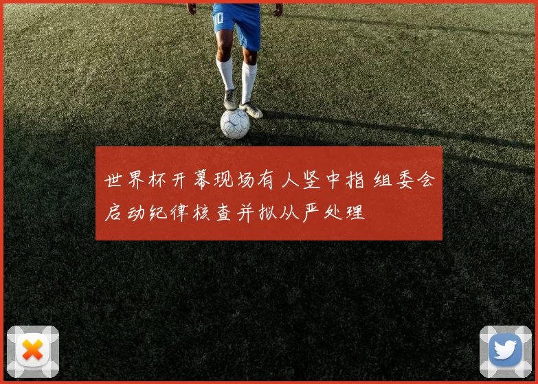 世界杯开幕现场有人竖中指 组委会启动纪律核查并拟从严处理